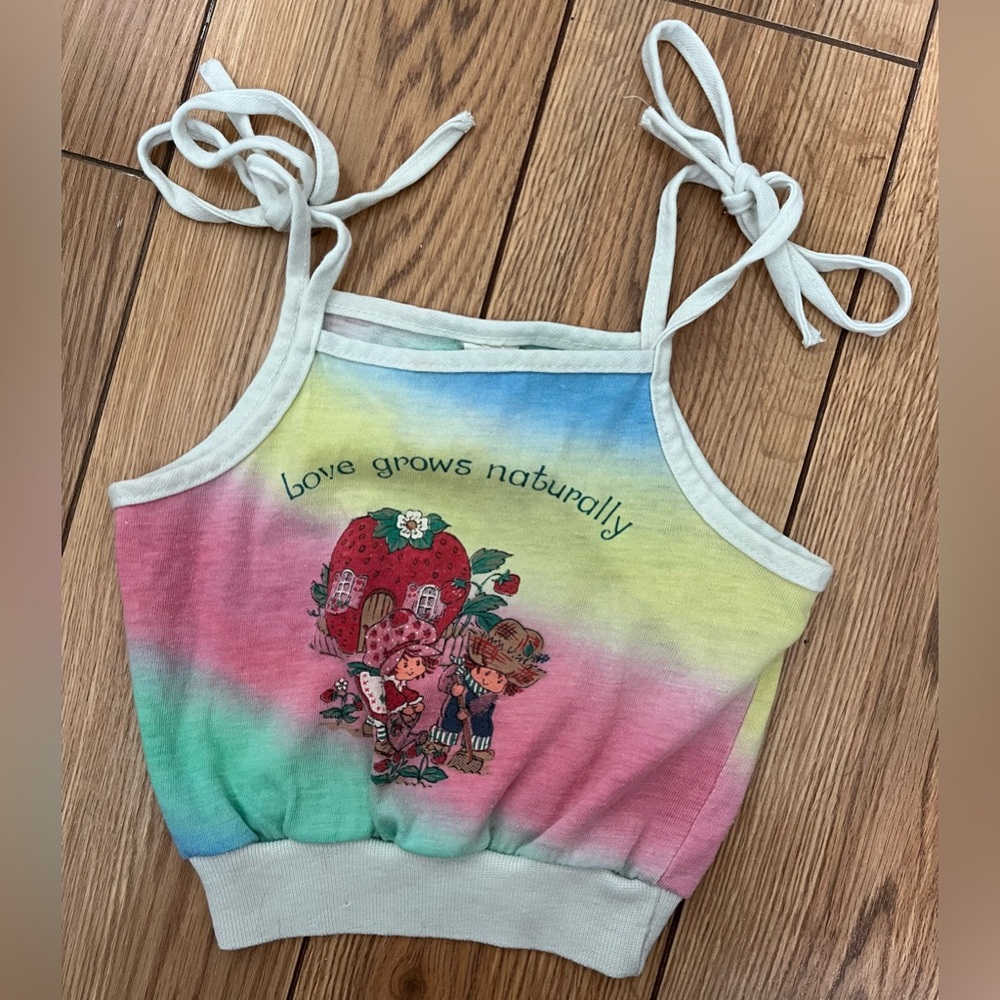 Kids | RARE VTG 70s/80s Dobie Originals Strawberry Shortcake Tank Top | Sz: 3-4T